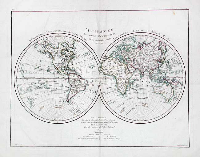 Mappemonde horizontale