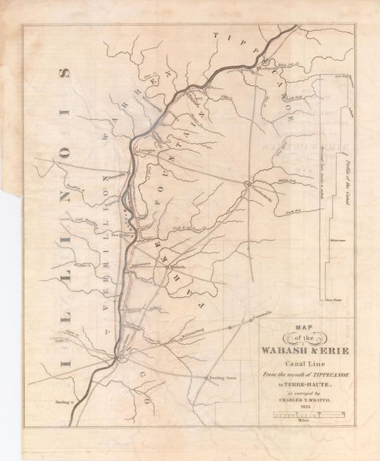 Old World Auctions - Auction 121 - Lot 240 - Map of the Wabash & Erie ...