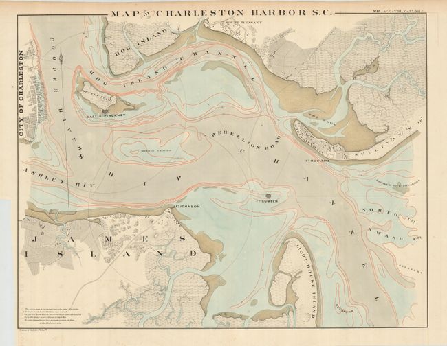 Map of Charleston Harbor S. C.