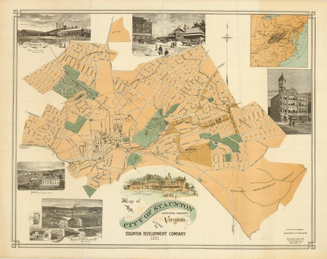 Old World Auctions - Auction 126 - Lot 352 - Map of the City of ...