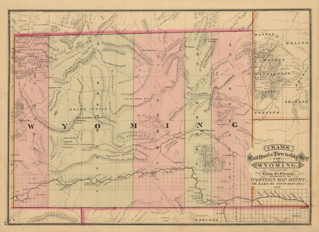 Old World Auctions - Auction 130 - Lot 253 - Cram's Railroad & Township ...