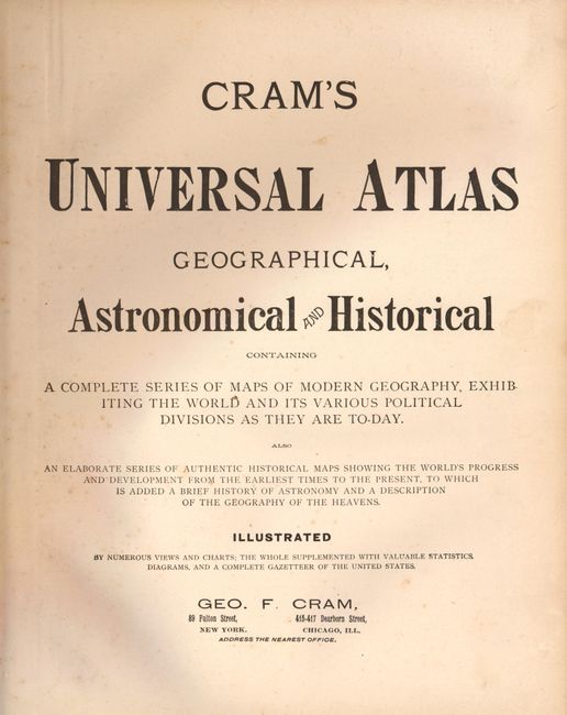 Old World Auctions - Auction 135 - Lot 782 - Cram's Universal Atlas ...