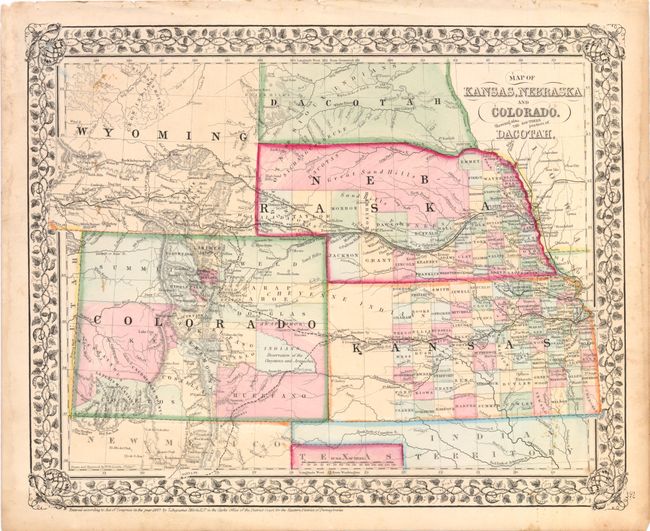 Old World Auctions - Auction 138 - Lot 232 - [Lot of 2] Map of Kansas ...