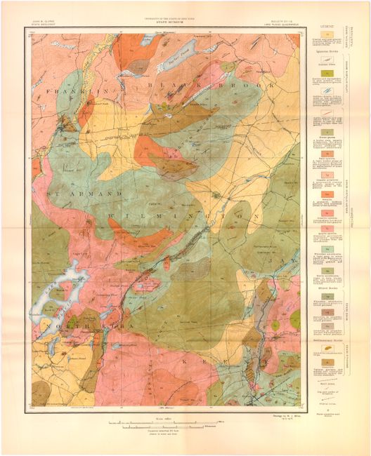 Old World Auctions - Auction 140 - Lot 294 - [Geologic Map of the Lake ...