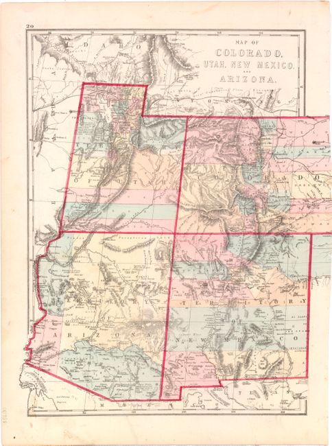 Old World Auctions - Auction 143 - Lot 213 - Map Of Nebraska, Dakota 