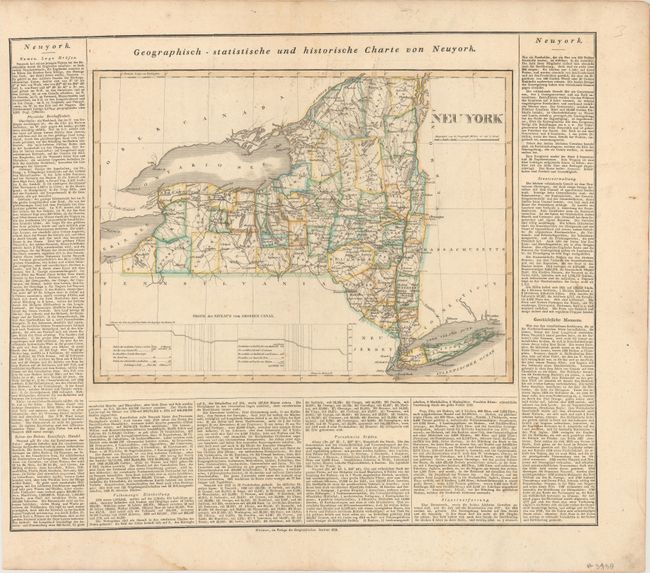 Old World Auctions Auction 148 Lot 287 Lot Of 2 Map Of The State Of New York Compiled By 4137