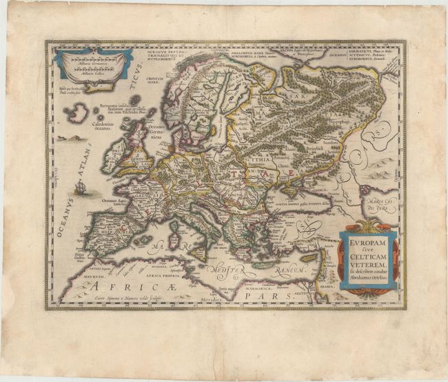 Europam sive Celticam Veterem, sic Describere Conabar Abrahamus Ortelius