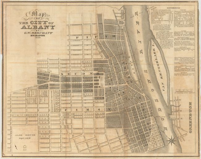 Old World Auctions - Auction 154 - Lot 251 - Map of the City of Albany