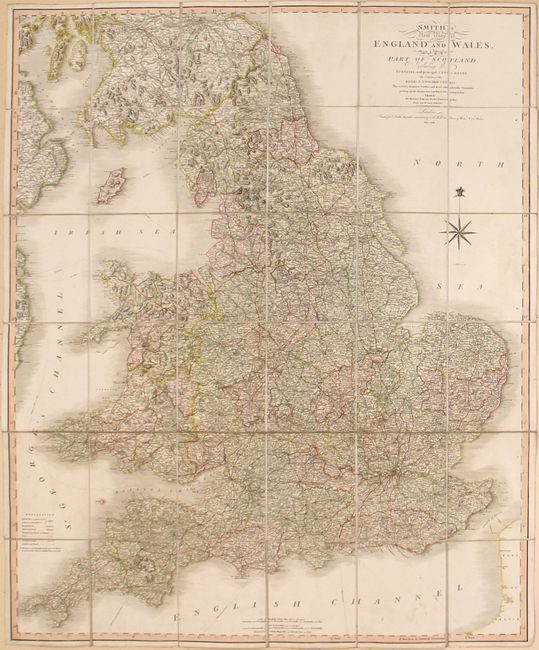 Old World Auctions - Auction 154 - Lot 407 - Smith's New Map of England ...