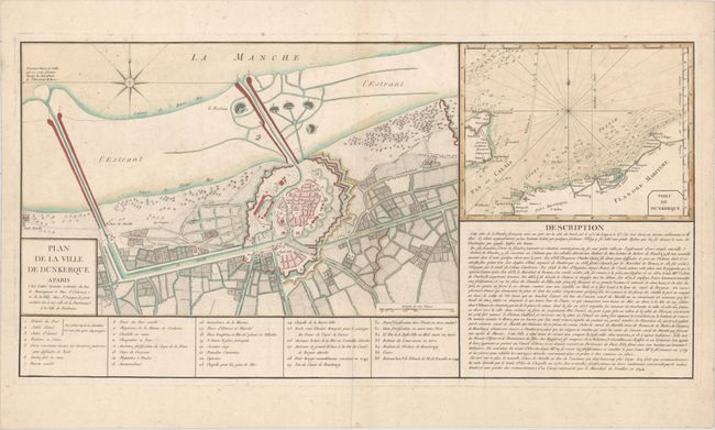 Old World Auctions - Auction 158 - Lot 297 - Plan de la Ville de Dunkerque