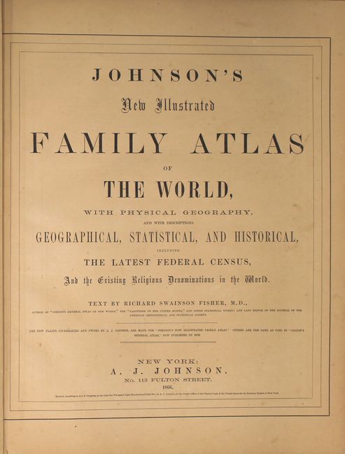 Old World Auctions - Auction 160 - Lot 805 - Johnson's New Illustrated ...