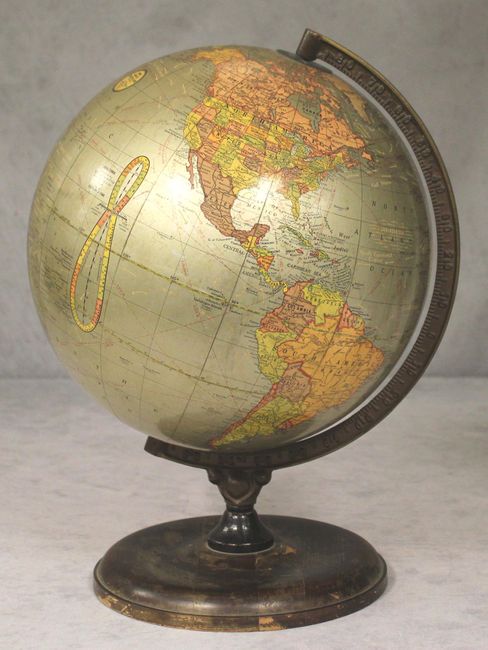 Old World Auctions - Auction 161 - Lot 49 - [12" Globe] Cram's ...