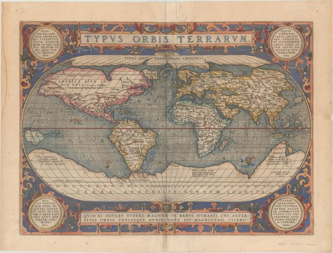 typus orbis terrarum abraham ortelius 1570