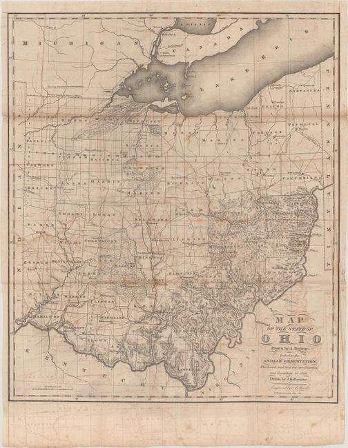 Old World Auctions - Auction 177 - Lot 232 - Map of the State of Ohio