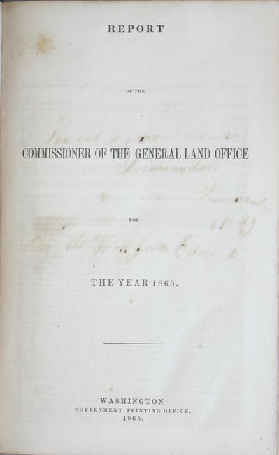 Old World Auctions - Auction 178 - Lot 599 - Report Of The Commissioner ...