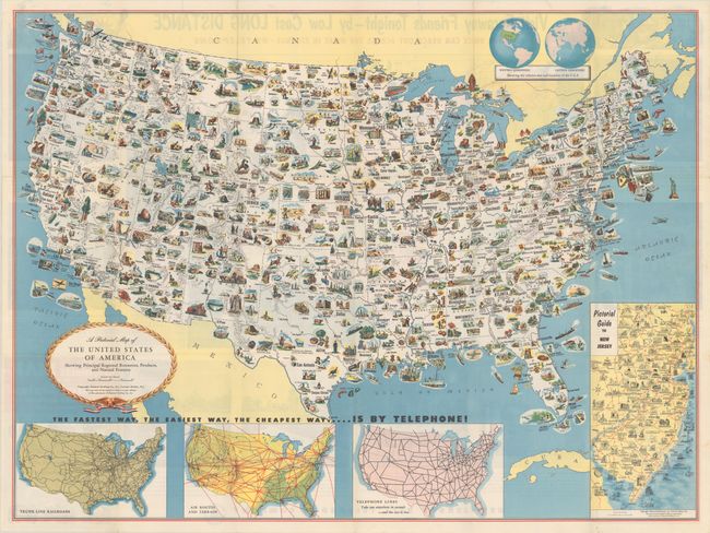 Old World Auctions - Auction 180 - Lot 136 - [Lot of 2] A Pictorial Map ...