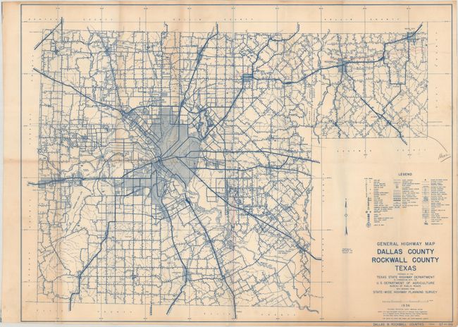 General Highway Map Dallas County Rockwall County Texas
