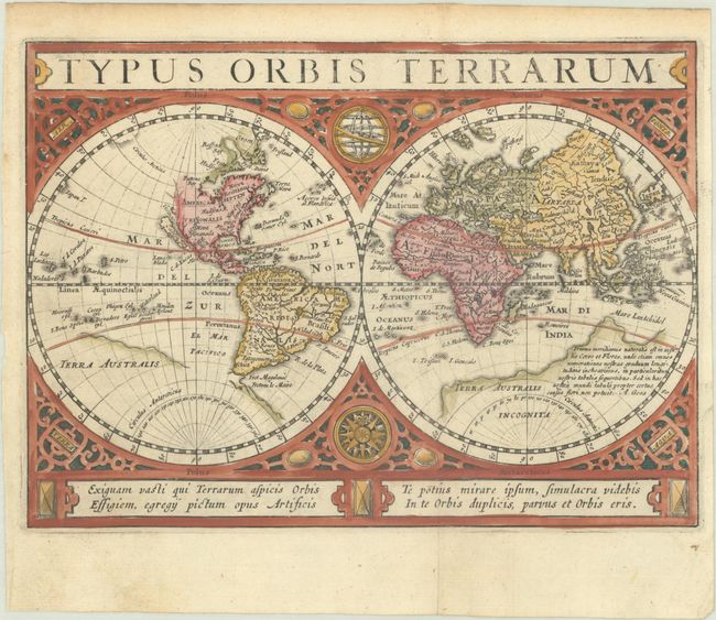 Old World Auctions Auction 191 Lot 1 Lot Of 5 Typus Orbis Terrarum And Americae 0820