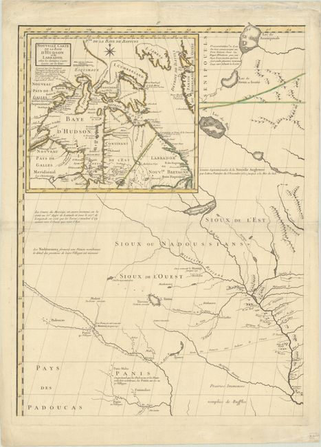 [Northwestern Sheet] Amerique Septentrionale avec les Routes, Distances en Miles, Villages et Etablissements...
