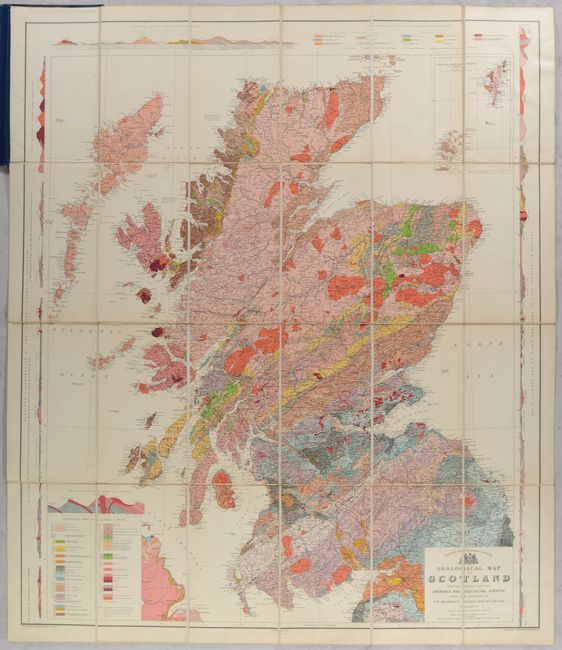 Old World Auctions - Auction 194 - Lot 421 - Geological Map of Scotland ...