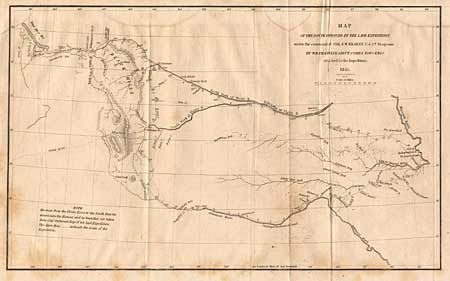 Old World Auctions - Auction 88 - Lot 98 - Map of the Route Pursued by ...